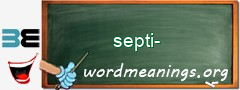 WordMeaning blackboard for septi-